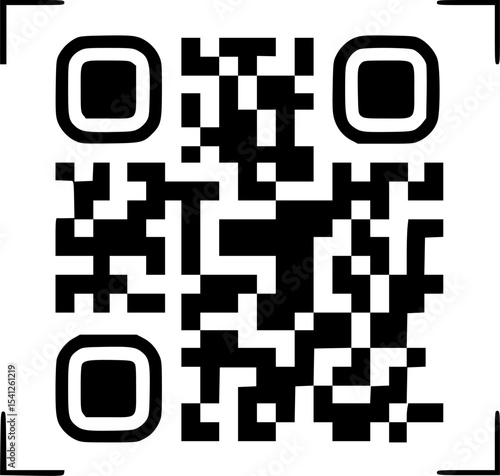 qr code square icon vector illustration
