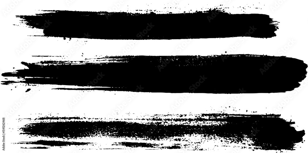 Hand painted ink brush strokes. stock illustration Hand painted ink brush strokes. stock illustration