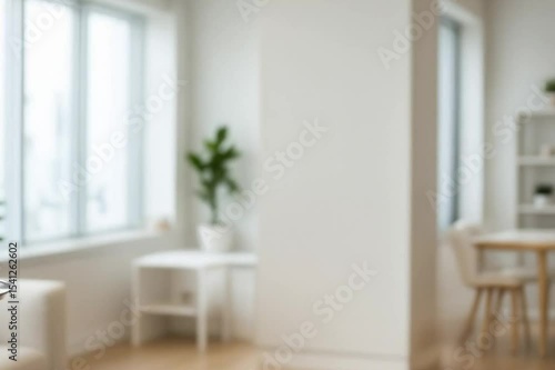 Robot working in modern house