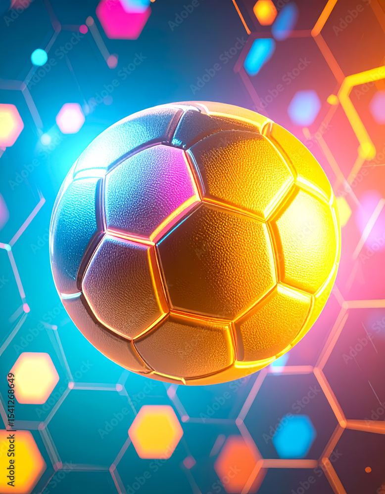 Obraz premium football banner poster match background design