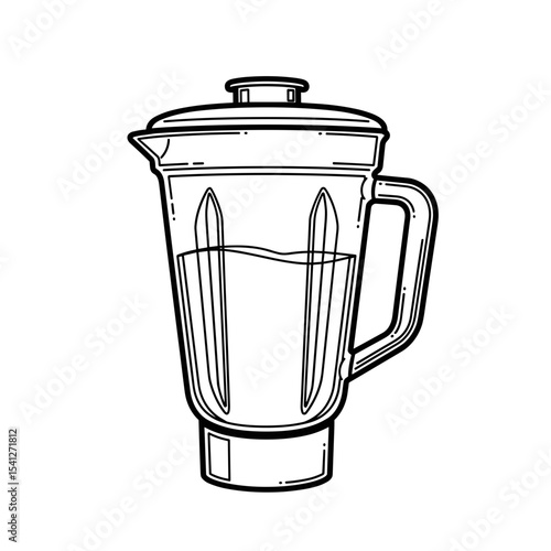 protein shake in a clear blender cup, fitness and nutrition, healthy lifestyle, copy space