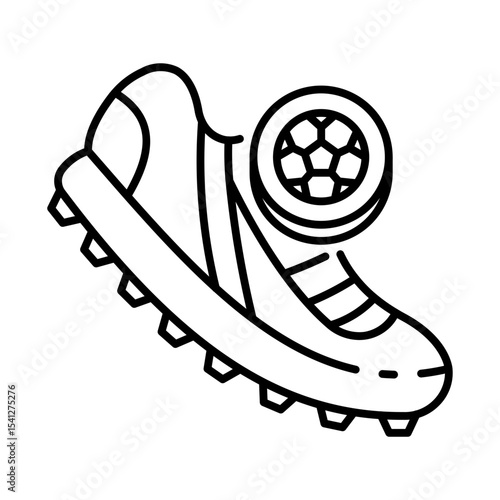 This Cleats icon is suitable for World Cup, Football Sport, etc