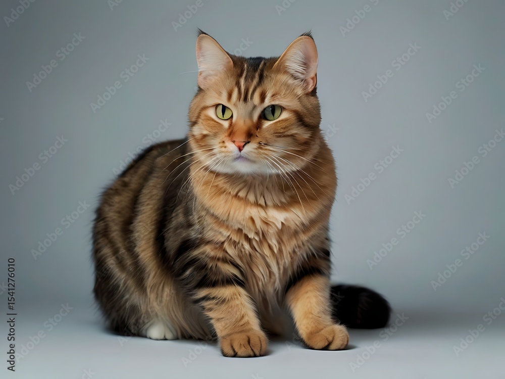 cat on white background cat on white background