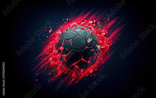 Exploding soccer ball