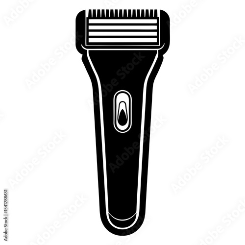 Electric razor icon black and white illustration