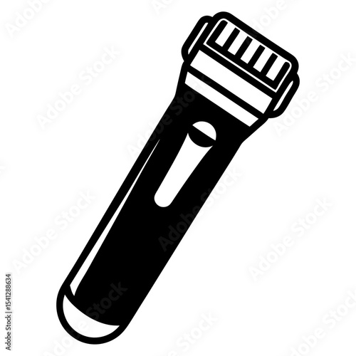 Electric razor icon black and white illustration