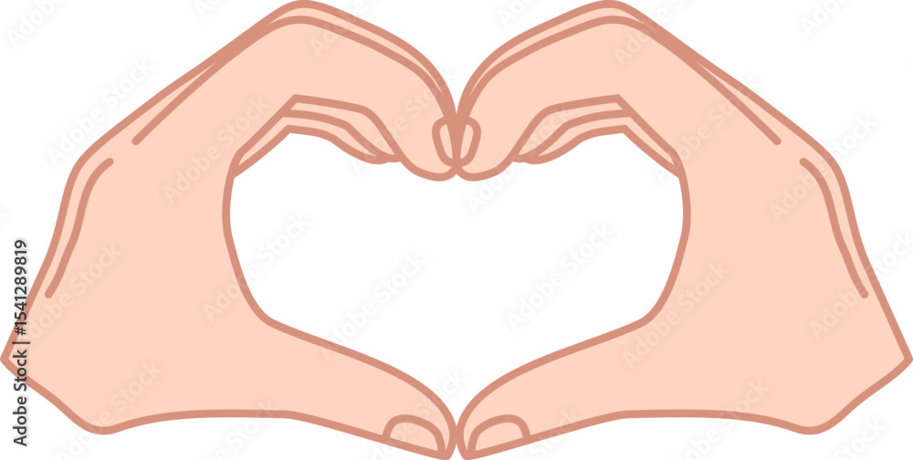 Fototapeta premium hands in heart shape