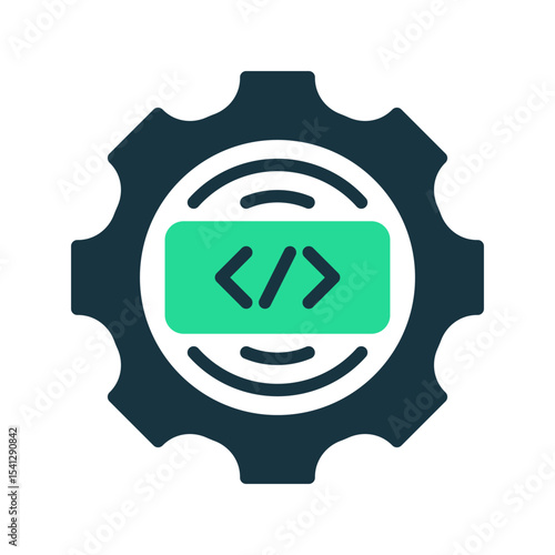 Software Development Line Icon, Outline Symbol for Coding, Programming, Application Design, IT Solutions, and Digital Transformation. Vector Sign Icon