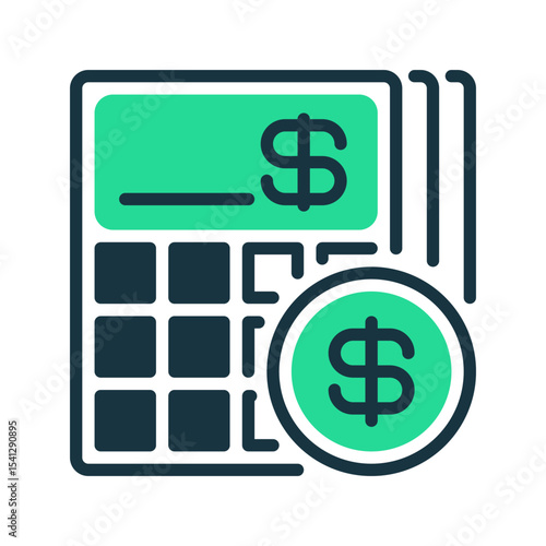 Profit Margin Line Icon, Outline Symbol for Financial Performance, Business Revenue, Cost Management, and Profitability Analysis. Vector Sign Icon