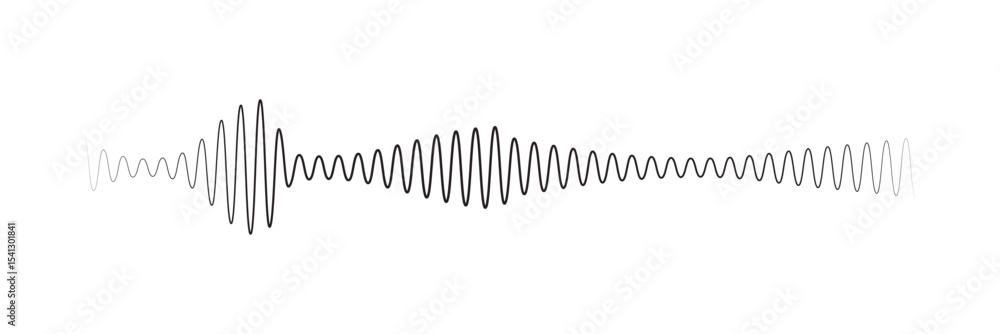 Naklejka premium Audio waves icon. Voice message and sound representation