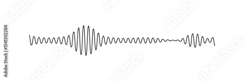 Audio waves icon. Voice message and sound representation