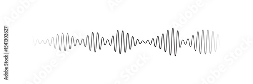 seamless sound waveform pattern for radio podcasts, music player, video editor, voise message in social media chats, voice assistant, recorder. vector illustration