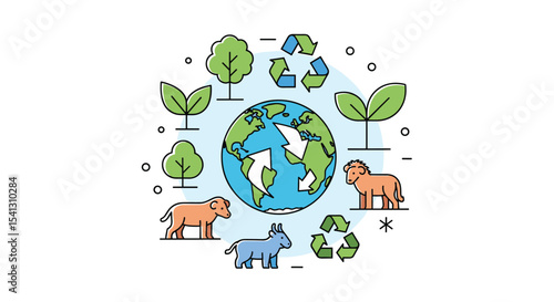 A Sustainable Future Protecting The Environment Through Renewable Resources and Responsible Waste Management