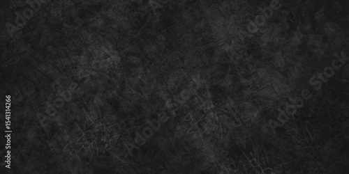 Dark abstract black grunge wall charcoal colors texture backdrop background. Black Board Texture or Background. abstract grey color design are light with white gradient background.	