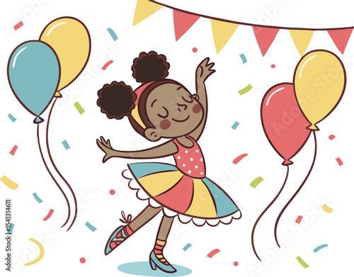Festive Childhood Moments vector design
