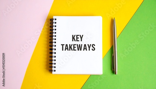 Key Takeaways Notebook Flatlay.