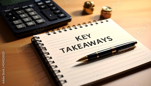 Key Takeaways Notebook Desk.