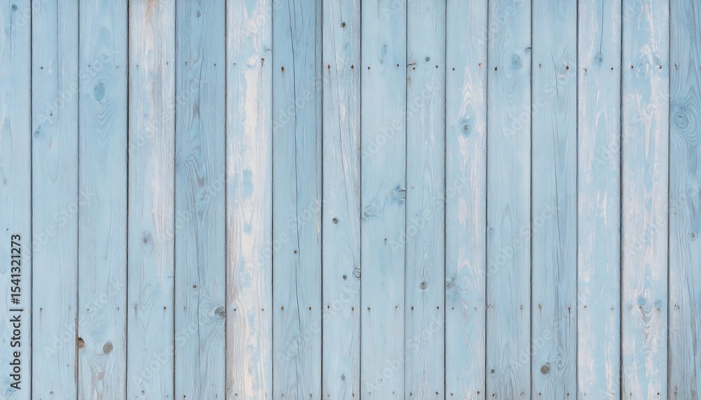Fototapeta premium Light Blue Wooden Fence Texture.