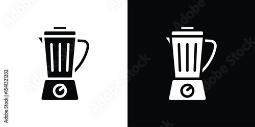 Blender icon in flat black solid vector set