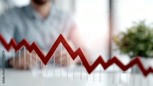 Declining Business Trends: A Visual Representation of Market Downturn