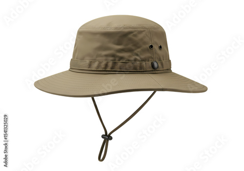 Wallpaper Mural Khaki Boonie Hat with Chin Strap and Decorative Band isolated on transparent baackground Torontodigital.ca