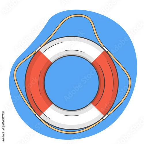 Vdctor illustration of lifebuoy