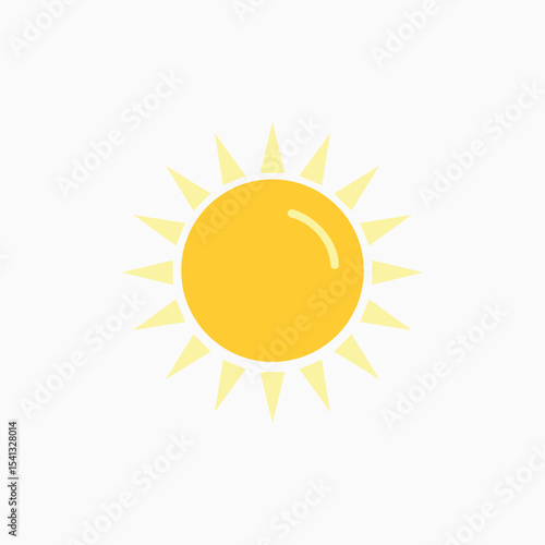 Sun logo, sun icon fully editable vector design template