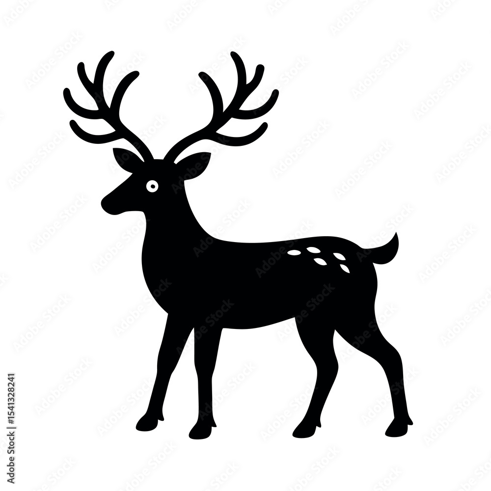 Fototapeta premium christmas reindeer cartoon