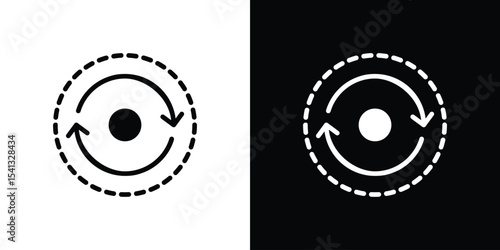 Consistency icon in flat black solid vector set
