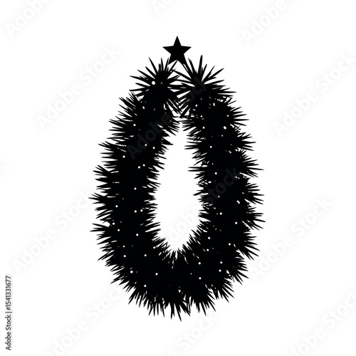 christmas tinsel decoration