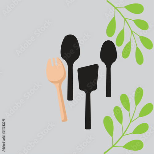 Spoon vector icon for web and apps.