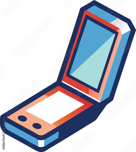 mobile phone on white