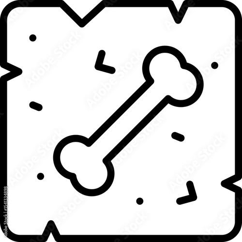 archaeologist icon illustration design with outline