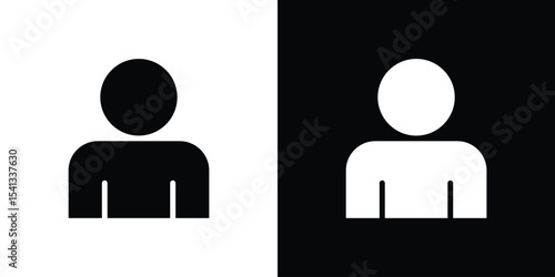 Individual icon in flat black solid vector set