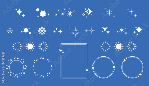 Stars Icons. Black Series. The set contains icons as Sparkle, Falling Star, firework, Twinkle, Glow, Star Shape, Celebritie,