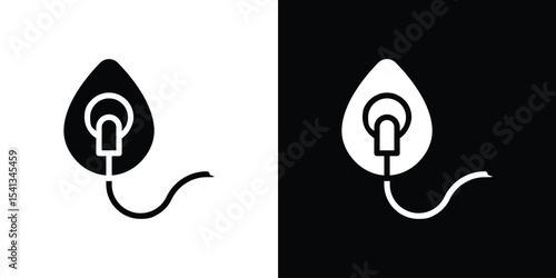 Oxygen mask icon in flat black solid vector set