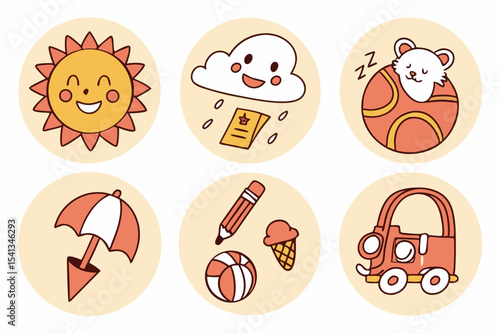 set of funny easter eggs