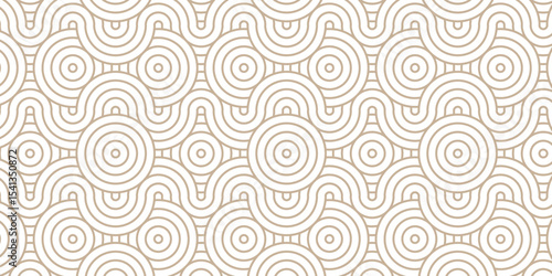 Overlapping creative diamond circle abstract wood color pattern background with waves texture. geometric digital fabric pattern circles floral and spiral round lapping white retro background.	
