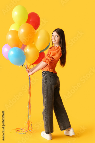 Beautiful teenage girl with...