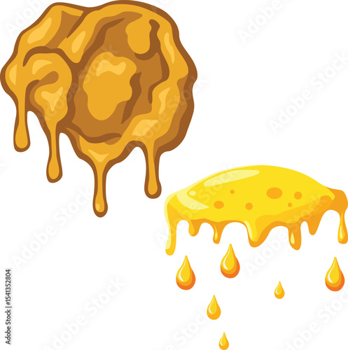 vector illustration of honey