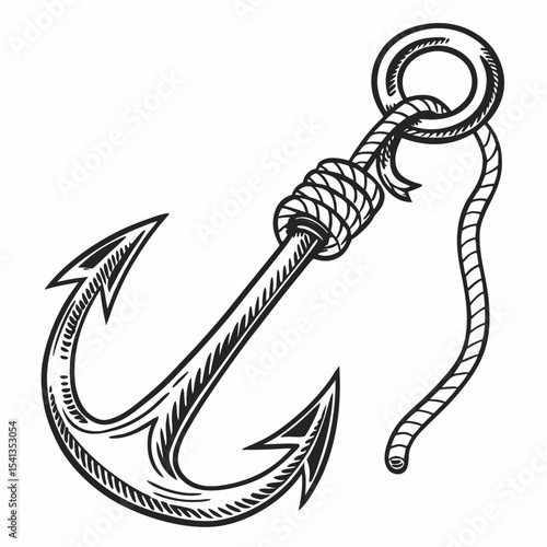 Editable Fishing Hook Vector Bundle – Tribal, Barbed, Minimal, and Fun Designs