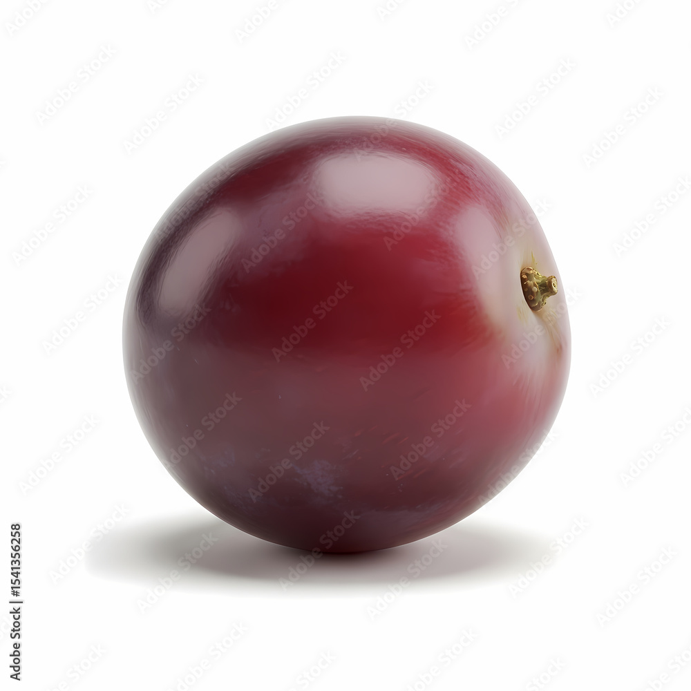 Single plum isolated on white background Single plum isolated on white background