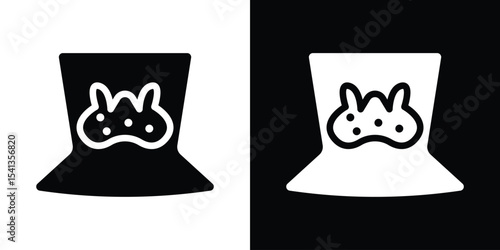 Thyroid icon in flat black solid vector set