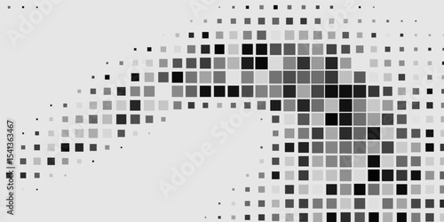 Light Silver, Gray vector pattern in square style. Decorative design in abstract style with rectangles.