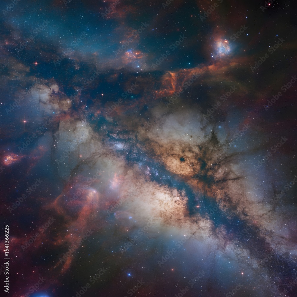 Fototapeta premium space galaxy background