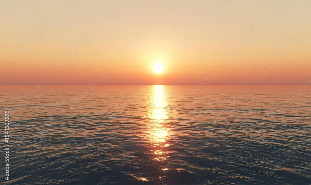 Fototapeta premium The end of the world is portrayed in a very simple and minimalistic watercolor image