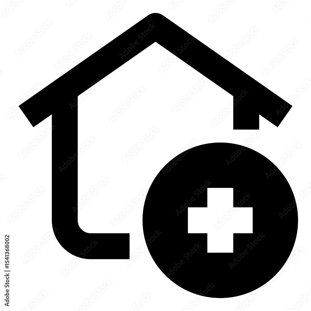 Obraz premium smart home solid icon set