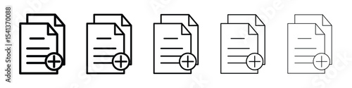 Add document icon for mobile concept and web design.