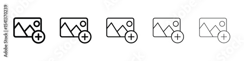 Add photos icon for mobile concept and web design.