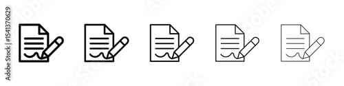 Agreement icon for mobile concept and web design.